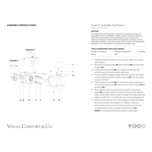 Kelly Wearstler for Visual Comfort Signature Fosse 9" Invertable Oval Sconce in Bronze with Alabaster For Sale - Image 10 of 12