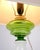 Metal Table Lamp in Green and White Opaline Glass with Brass Details, 1880s For Sale - Image 7 of 9
