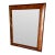 Large Yew Wood Framed Mirror For Sale