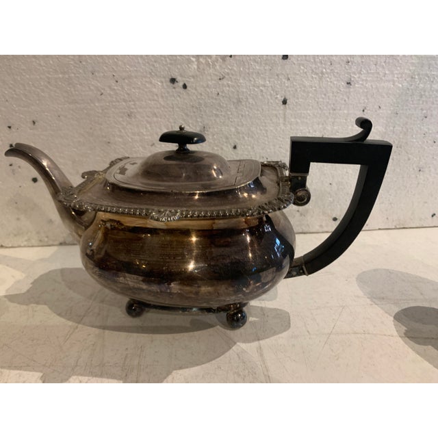 20th Century Silver-Plated Metal Tea Service, Set of 3 For Sale - Image 15 of 16