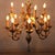 Chandelier in Iron, Brass and Lacquered Wood, 20th Century For Sale - Image 5 of 13