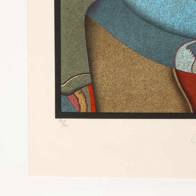 Modernist Lithograph Les Deux Personnages by Mihail Chemiakin For Sale - Image 4 of 8