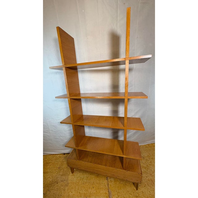 Mid-Century Modern Scandinavian Syle Teak Shelving Unit, 1990s For Sale - Image 10 of 12