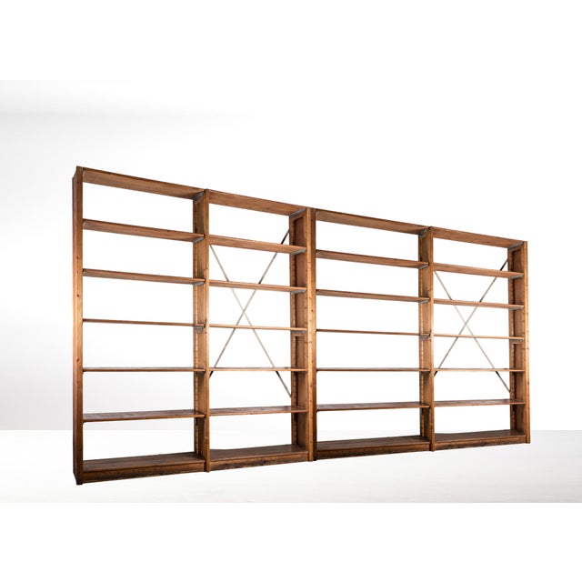 Large Modular Pine Wall Unit, 1920s For Sale - Image 4 of 18