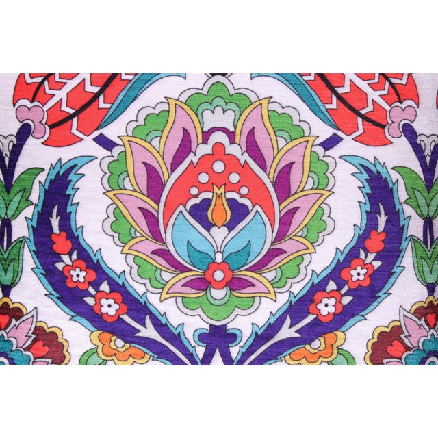 Art Nouveau Boho Chic Victorian Turkish Pillow For Sale - Image 3 of 9