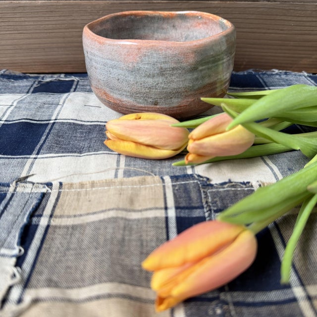 Contemporary Japanese Raku-Ware Matcha Chawan Tea Bowl, 1970s For Sale - Image 3 of 10