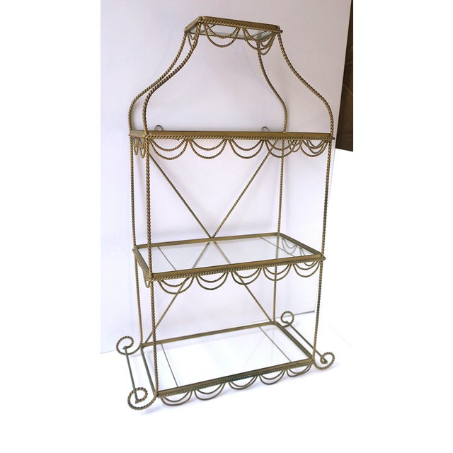 Wall Shelf Étagère Neoclassical Style, Circa Late-20th Century For Sale - Image 4 of 17