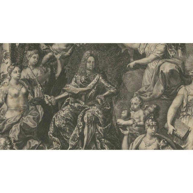 Allegory of Emperor Charles VI and the Habsburg Monarchy, 1720, Engraving For Sale - Image 3 of 13