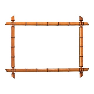 French 19th Century Faux Bamboo Mirror For Sale