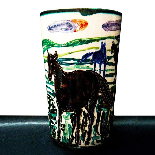 Ceramic Vase by Tono Zancanaro for San Marco, 1970s For Sale - Image 3 of 5