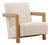 Coren Tailored Coastal Modern Lounge Chair For Sale