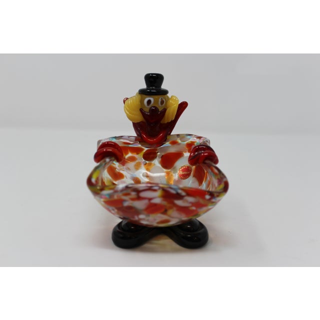 Vintage Murano Glass Clown Ashtray Chairish