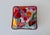 Alice Peterson Style Poppies Needlepoint Tapestry Vibrant Square Pillow Vintage For Sale - Image 12 of 14