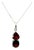 Classic 9.4 Carat Red Garnet Pendant for Women Set in 925 Silver For Sale