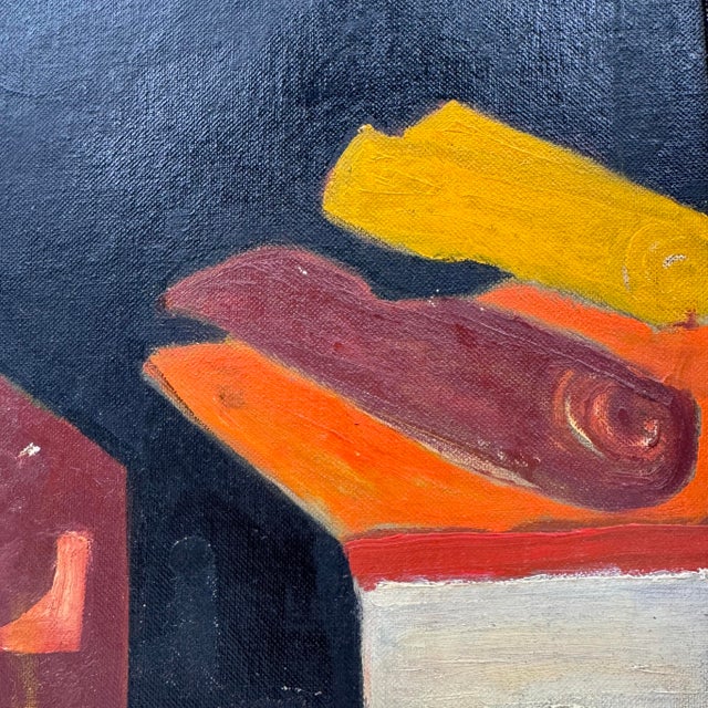 Vintage Original Expressionist Oil Painting For Sale In Tampa - Image 6 of 12