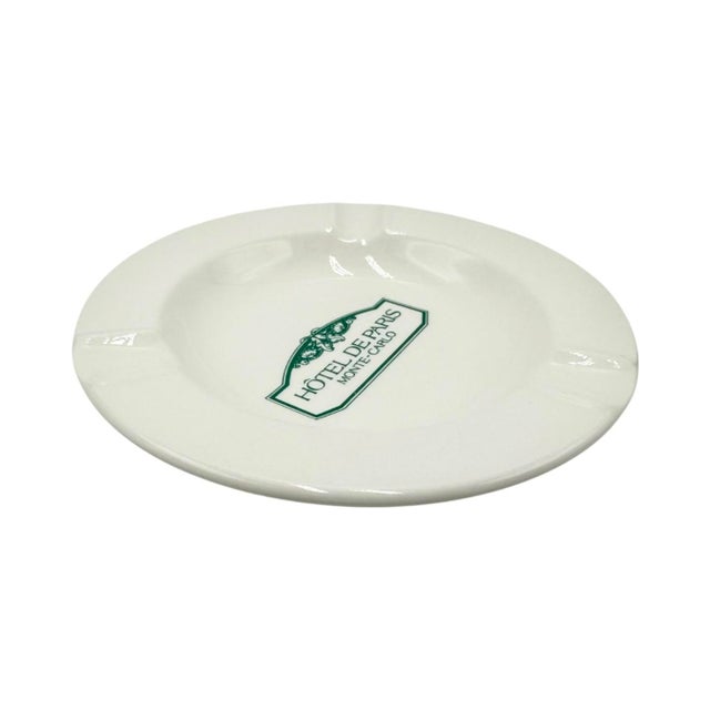 Vintage Hotel De Paris Monte-Carlo Ceramic Ashtray Catchall Dish For Sale - Image 4 of 9
