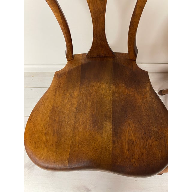 Late 19th Century Set of Two Antique Cherry Chairs For Sale - Image 4 of 10