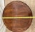 Vintage Round Side Table With Bottom Shelf Double Column Legs Solid Oak For Sale - Image 10 of 12