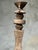 Wood Large Antique Abstract Hand-Carved Nupe House Post on Custom Stand For Sale - Image 7 of 12
