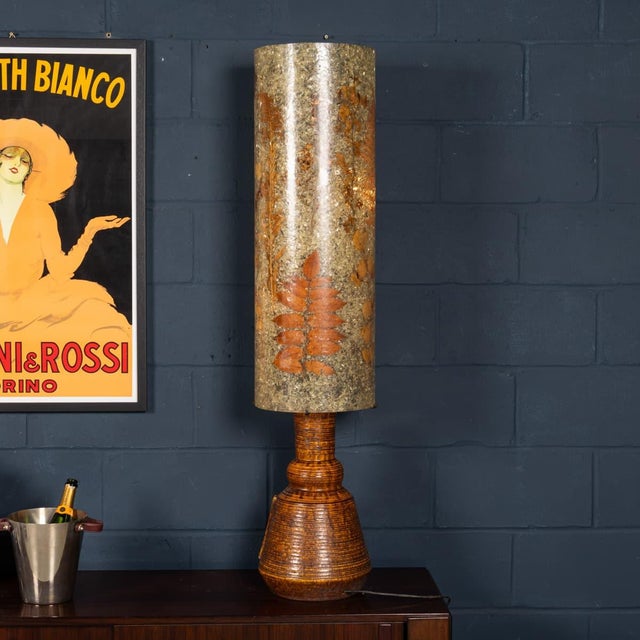 Vintage 20th Century French Resin & Botanical Table Lamp from Accolay, 1970 For Sale - Image 6 of 18