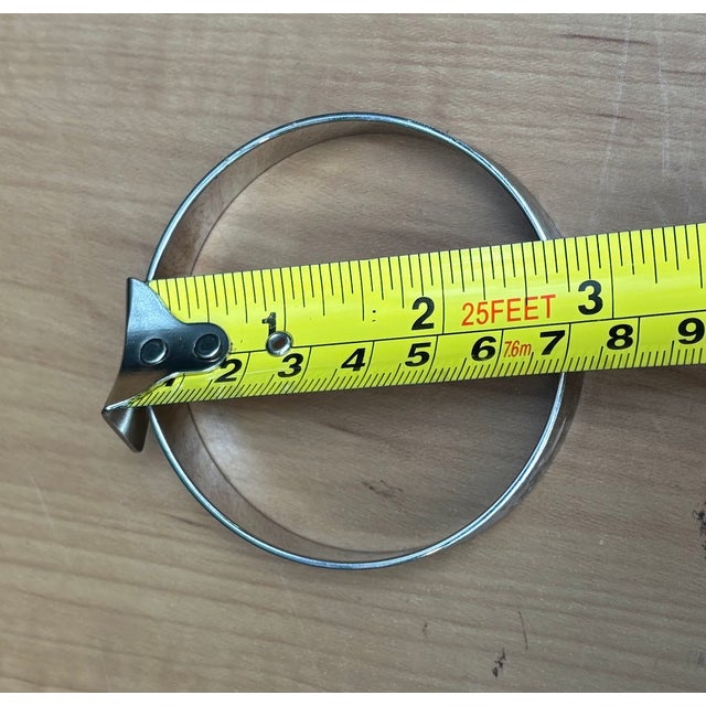 Monet Monet Silver Tone Bangle Bracelet For Sale - Image 4 of 6