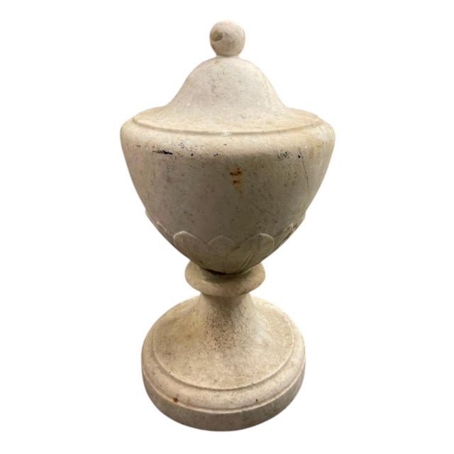Vintage Italian Carved Marble Finial For Sale In West Palm - Image 6 of 12