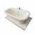 J. L. Mott Iron Works Rare J.L.Mott Antique Freestanding Earthenware Tub With Marble Base For Sale - Image 4 of 7