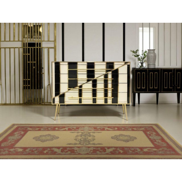 Contemporary Black and White Chest of Drawers from Justfurnituress SRL For Sale - Image 3 of 15