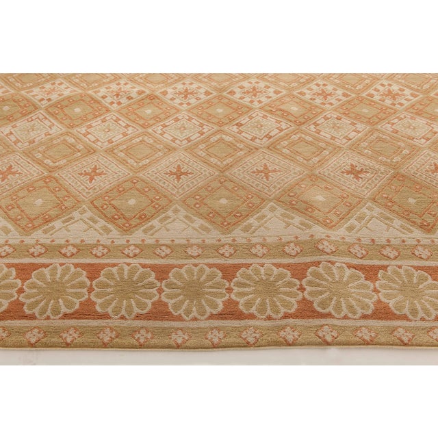 Early 21st Century European Inspired Tibetan Handmade Wool Rug by Doris Leslie Blau For Sale - Image 5 of 7