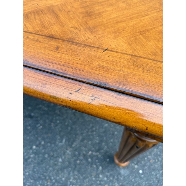 Brown Tommy Bahama Island Estate Plantation “Grenadine” Dining Table With 2 Leaves For Sale - Image 8 of 12