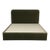 The Expert Collection Rounded Signature Upholstered King Bed – Basil Mohair For Sale