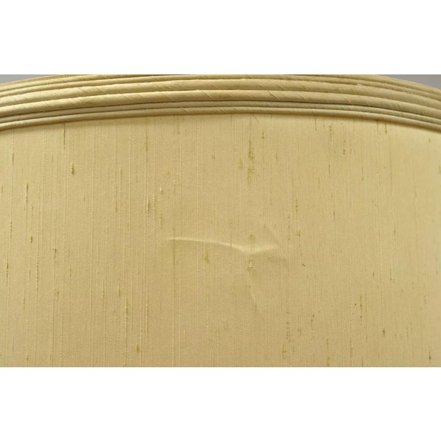 Green Marbro Mid Century Modern Large Green Ceramic Pottery Leafy Scroll Table Lamp For Sale - Image 8 of 12