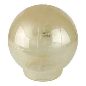 Vintage Lucite Acrylic Planet Earth Globe Hinged Bank Mid Century Modern Atomic