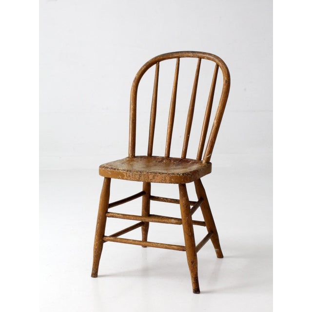 Antique Windsor Farmhouse Chair For Sale - Image 4 of 18