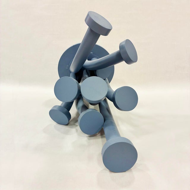 "Sea Flower Blue" Welded Aluminum Sculpture by Michael DesRosiers For Sale - Image 4 of 5