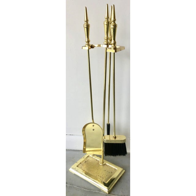 Neoclassical Fireplace Tool Set - Set of 4 For Sale - Image 9 of 9