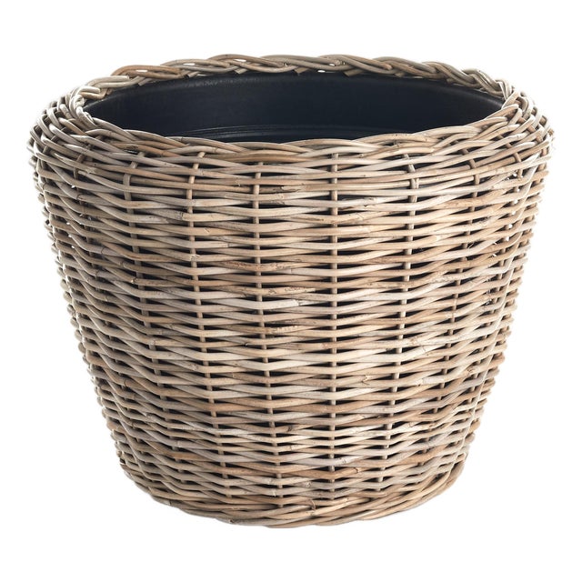 Woven Dry Basket Planter 26.75" For Sale