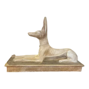 Vintage Egyptian God Anubis Dog Statue