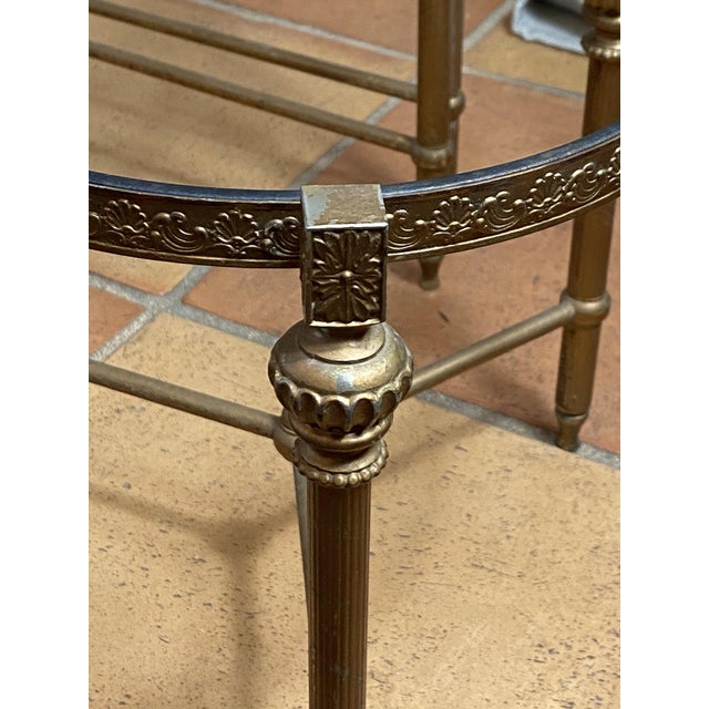 Vintage Brass Nesting Tables, 1960s, Set of 3 For Sale - Image 4 of 16