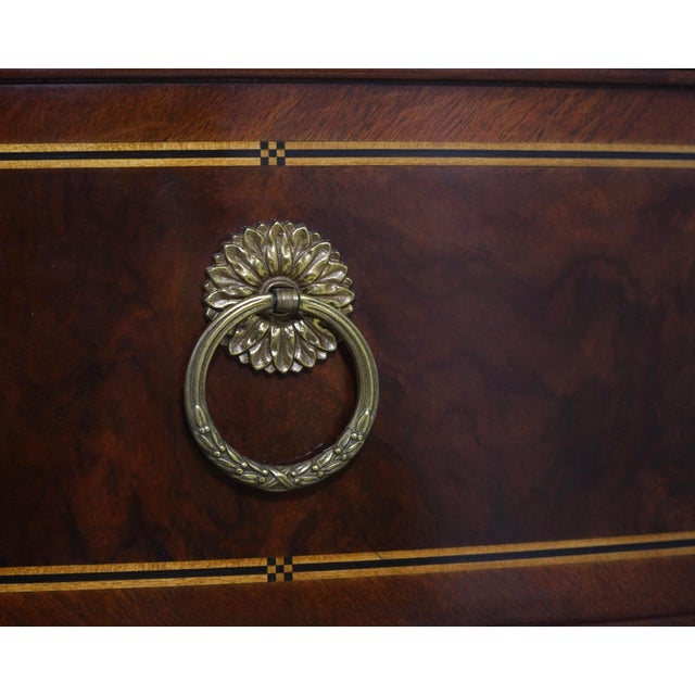 Wood Karges French Louis XVI Walnut Dresser Commode Server For Sale - Image 7 of 18