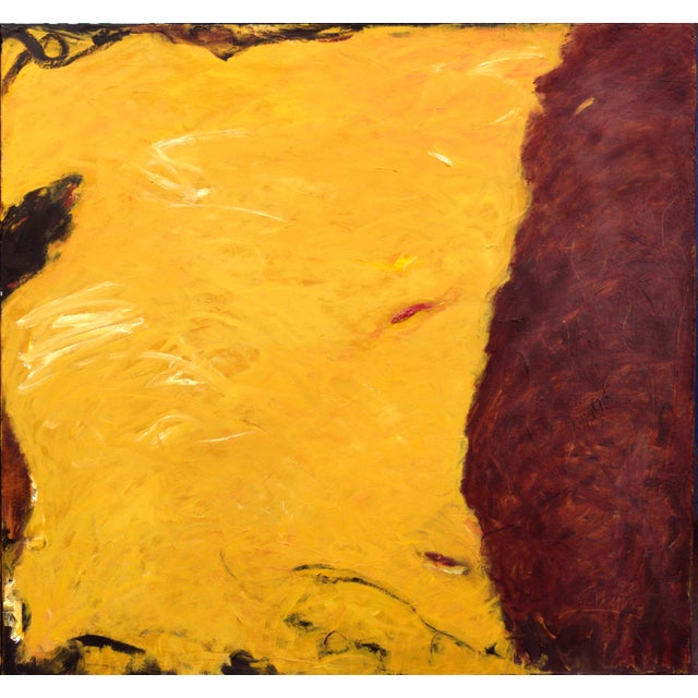 Post Impressionist Abstract Beach Diptych in Oil on Canvas by M. Prince For Sale - Image 3 of 6