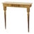 Louis XVI Style Gilt Wall Console with Onyx Marble Top, Italy, 1950s For Sale