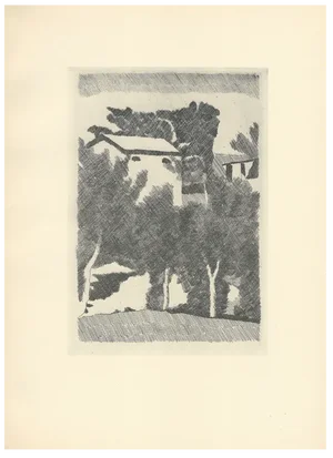 Morandi, Landscape with Three Trees, 1957, Lithograph