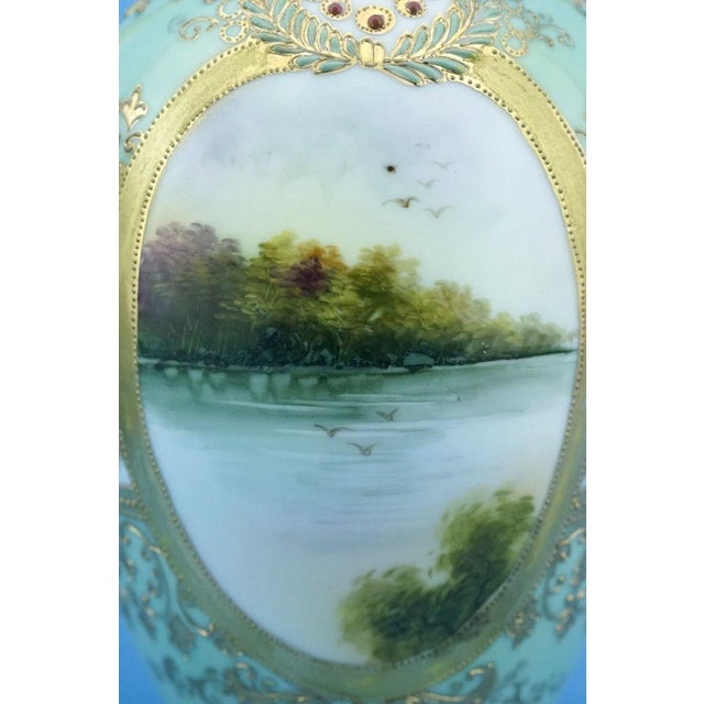 20th Century Empire Japanese Porcelain Vases with Gold Moriage Decoration, Noritake, 1890s, Set of 2 For Sale - Image 15 of 18