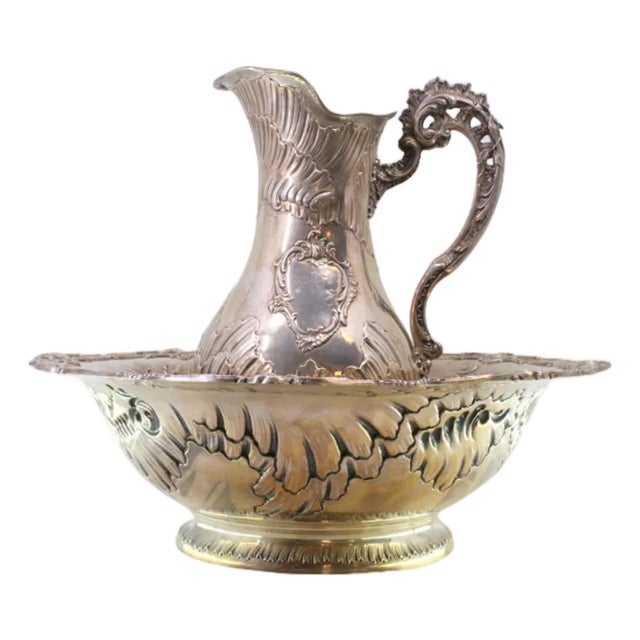 Lavender and Silver Gum with Reliefs For Sale