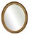 Large Oval Gilt Wall Mirror For Sale