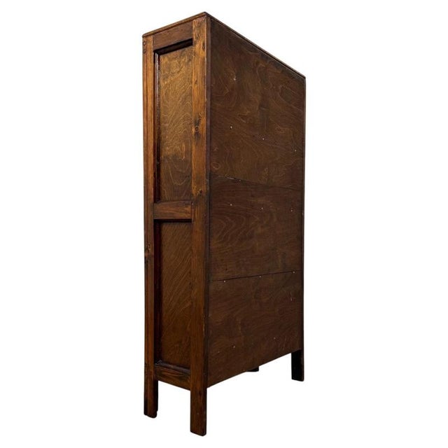 20th Century English Rustic Glazed Pine Display Cabinet For Sale - Image 10 of 12
