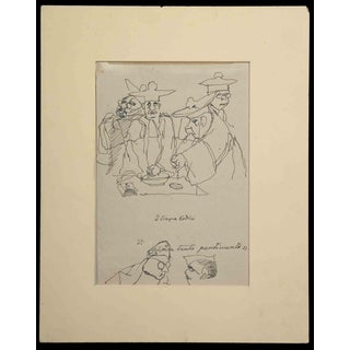 The Five Codes, Mid-20th Century, Ink on Paper For Sale