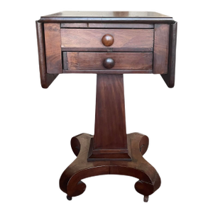 Antique Empire Mahogany Drop Leaf Table
