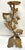 Metal Antique French Rococo Style Gilt Metal Candelabra With Pomegranate Motifs For Sale - Image 7 of 12